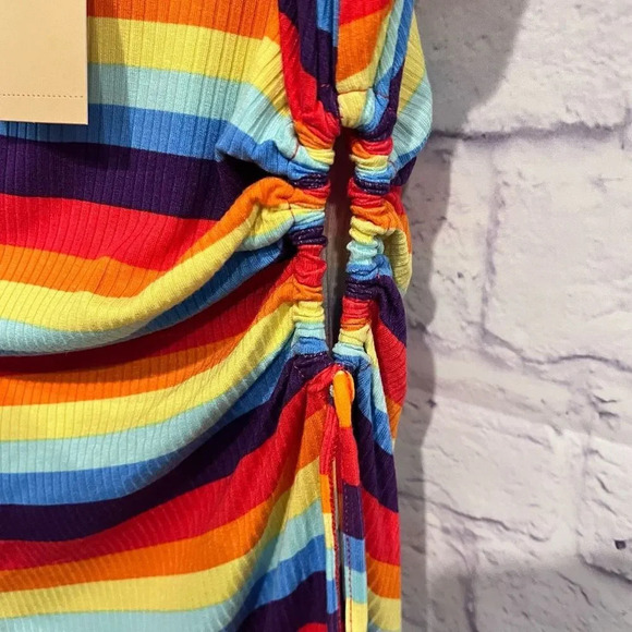 Madden NYC Women's Juniors Double Strap Ruched Front Mini Dress - Picture 8 of 11